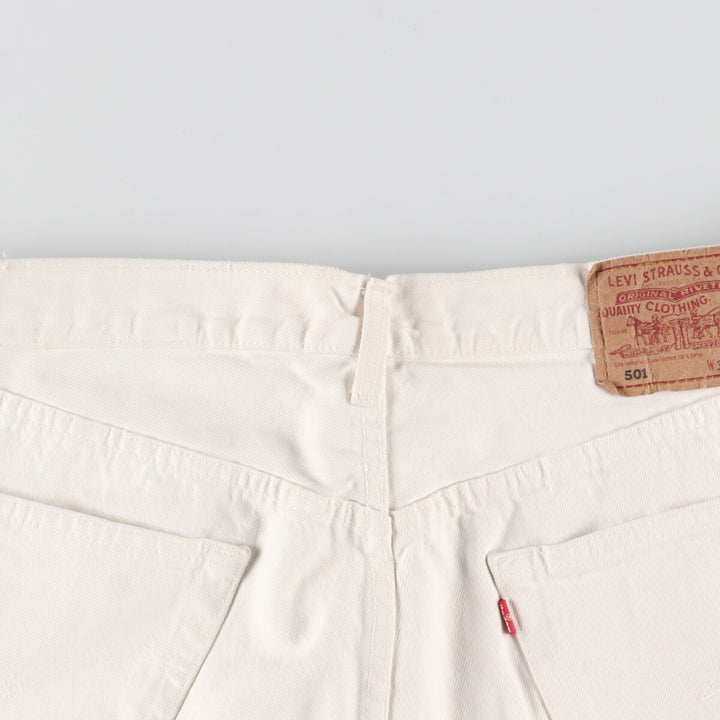 Levi's 501 White Denim Straight Denim Pants Men's W37 / eaa444988