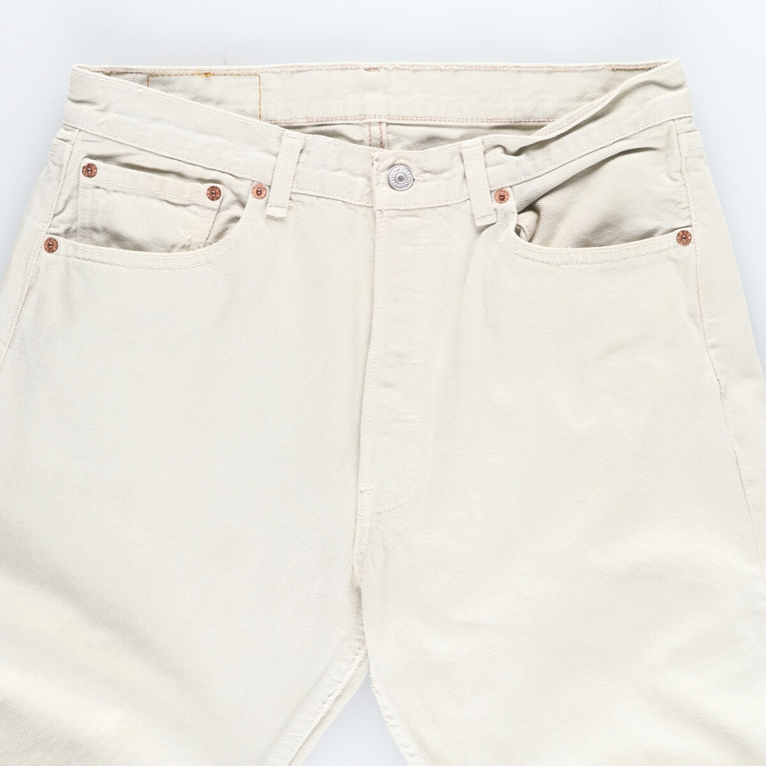 90'S Levi's 501 White Denim Straight Denim Pants Made in USA Men's W32 Vintage /eaa444989