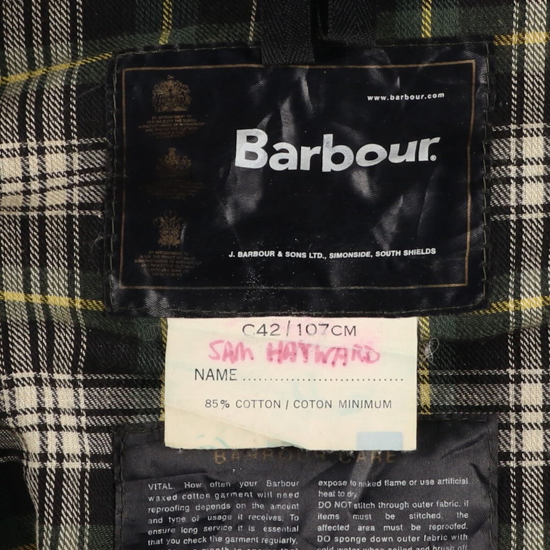 Barbour Waxed Cotton Oiled Jacket C42 Men's L /eaa445133