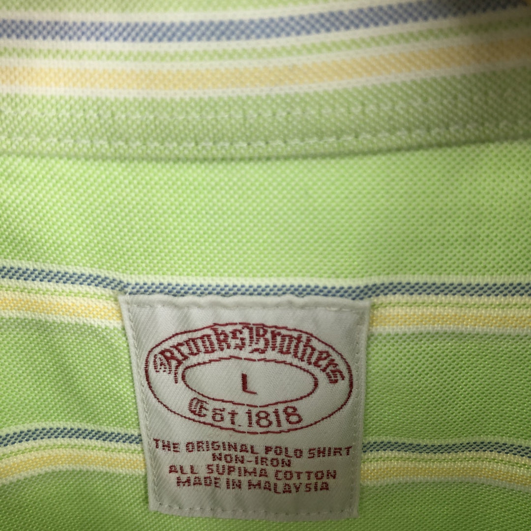 Brooks Brothers Est.1818 Long Sleeve Button-Down Striped Shirt Men's L /eaa445152