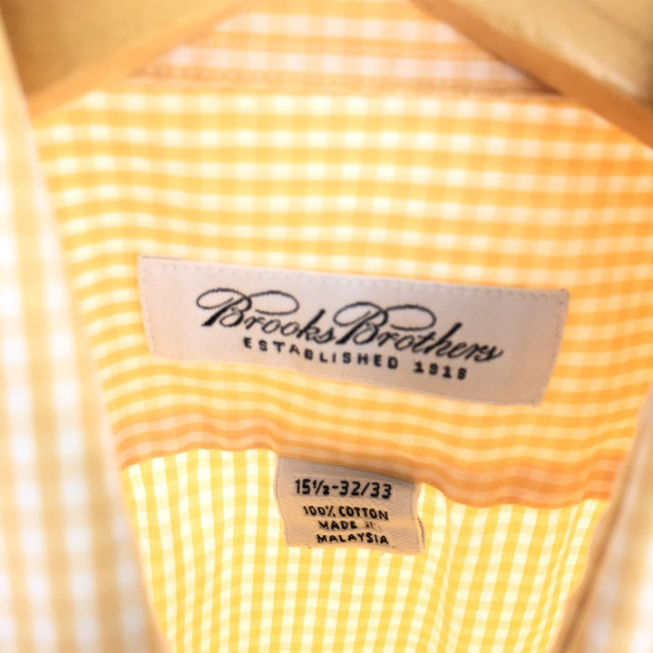 Brooks Brothers Est.1818 Gingham Check Long Sleeve Check Shirt Men's L /eaa445156