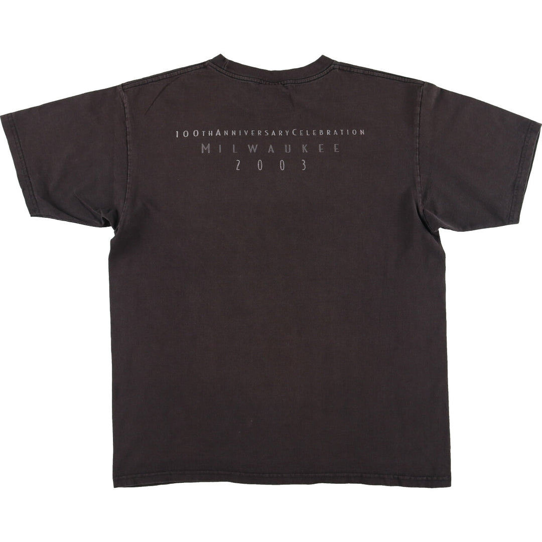 00'S Harley-Davidson Motorcycle Bike T-shirt Men's L /eaa445222