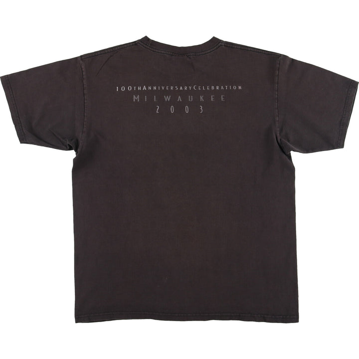 00'S Harley-Davidson Motorcycle Bike T-shirt Men's L /eaa445222