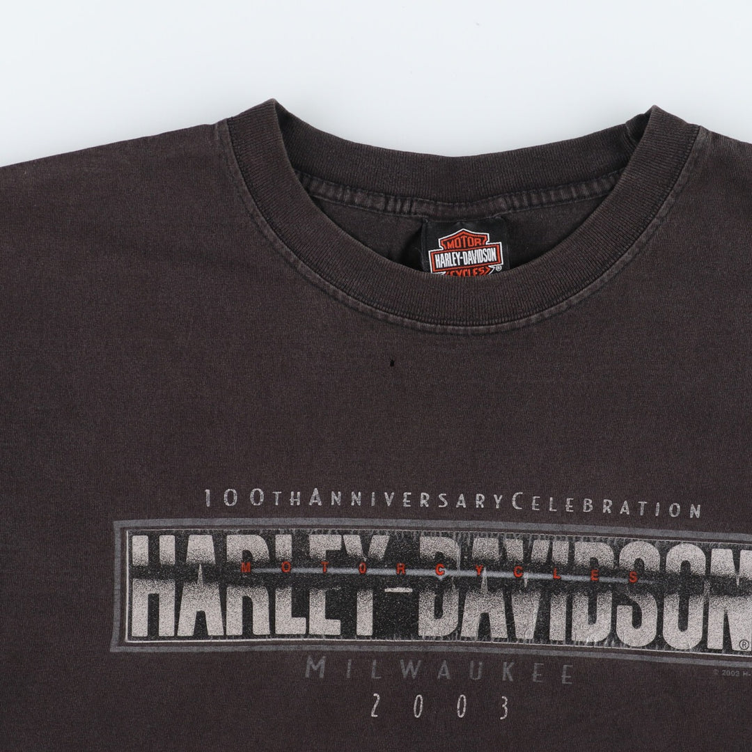 00'S Harley-Davidson Motorcycle Bike T-shirt Men's L /eaa445222