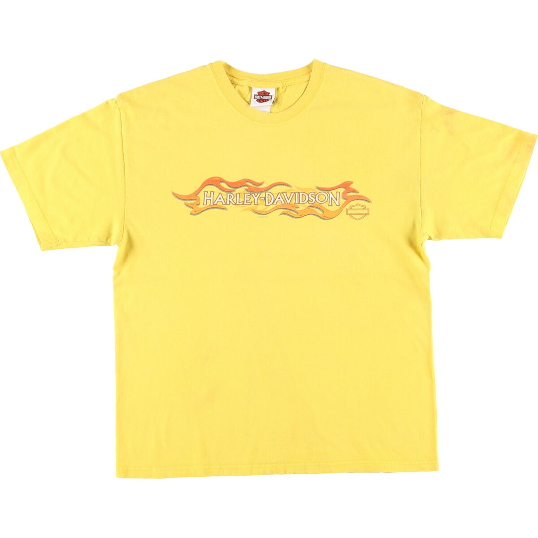 00'S Harley-Davidson Motorcycle Bike T-shirt Made in USA Men's L /eaa445225