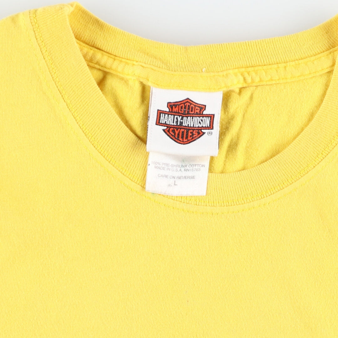 00'S Harley-Davidson Motorcycle Bike T-shirt Made in USA Men's L /eaa445225