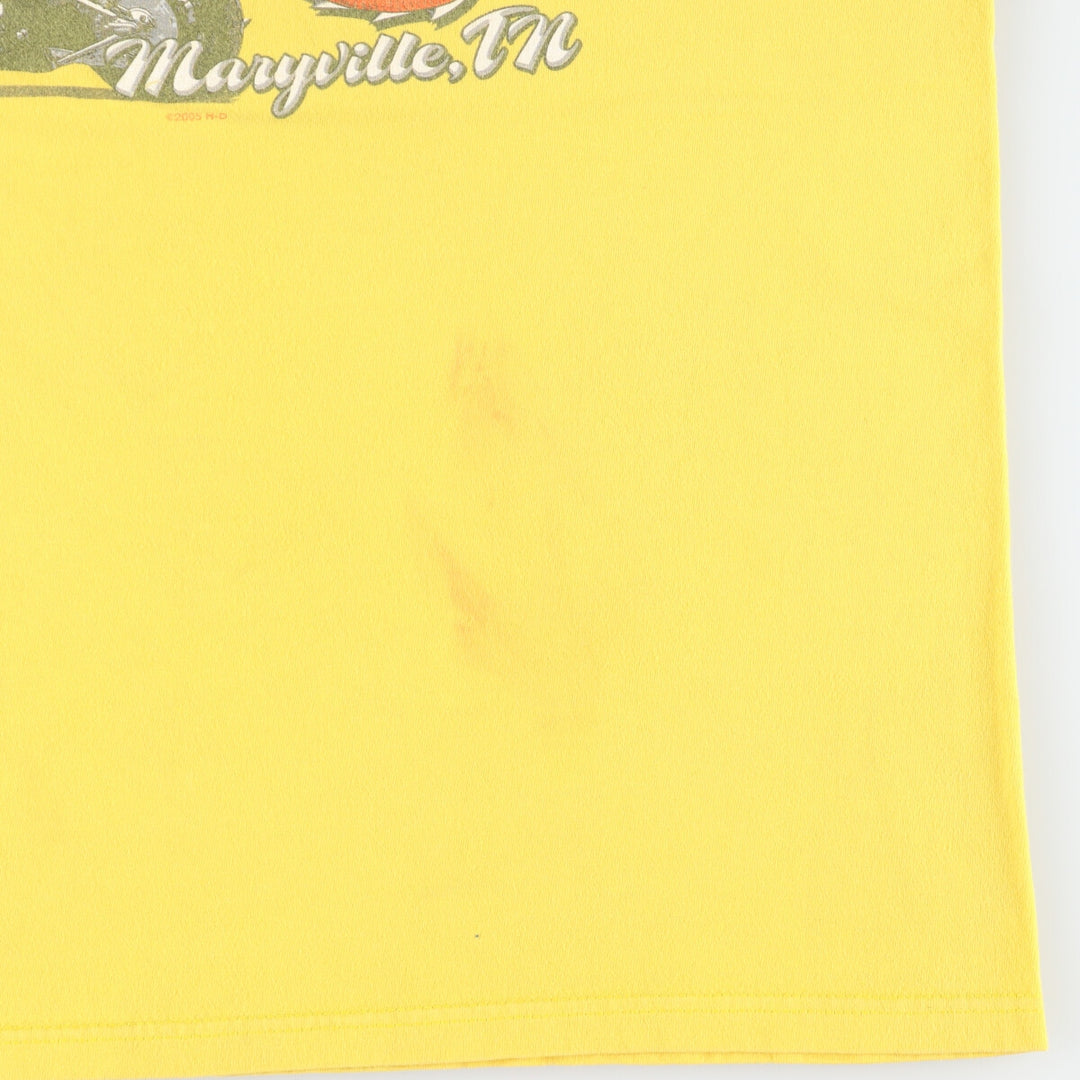 00'S Harley-Davidson Motorcycle Bike T-shirt Made in USA Men's L /eaa445225