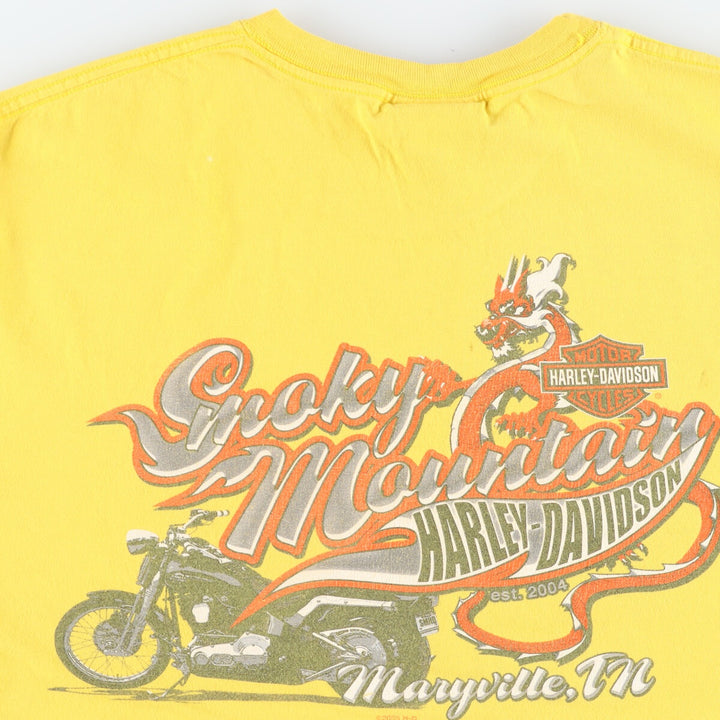 00'S Harley-Davidson Motorcycle Bike T-shirt Made in USA Men's L /eaa445225