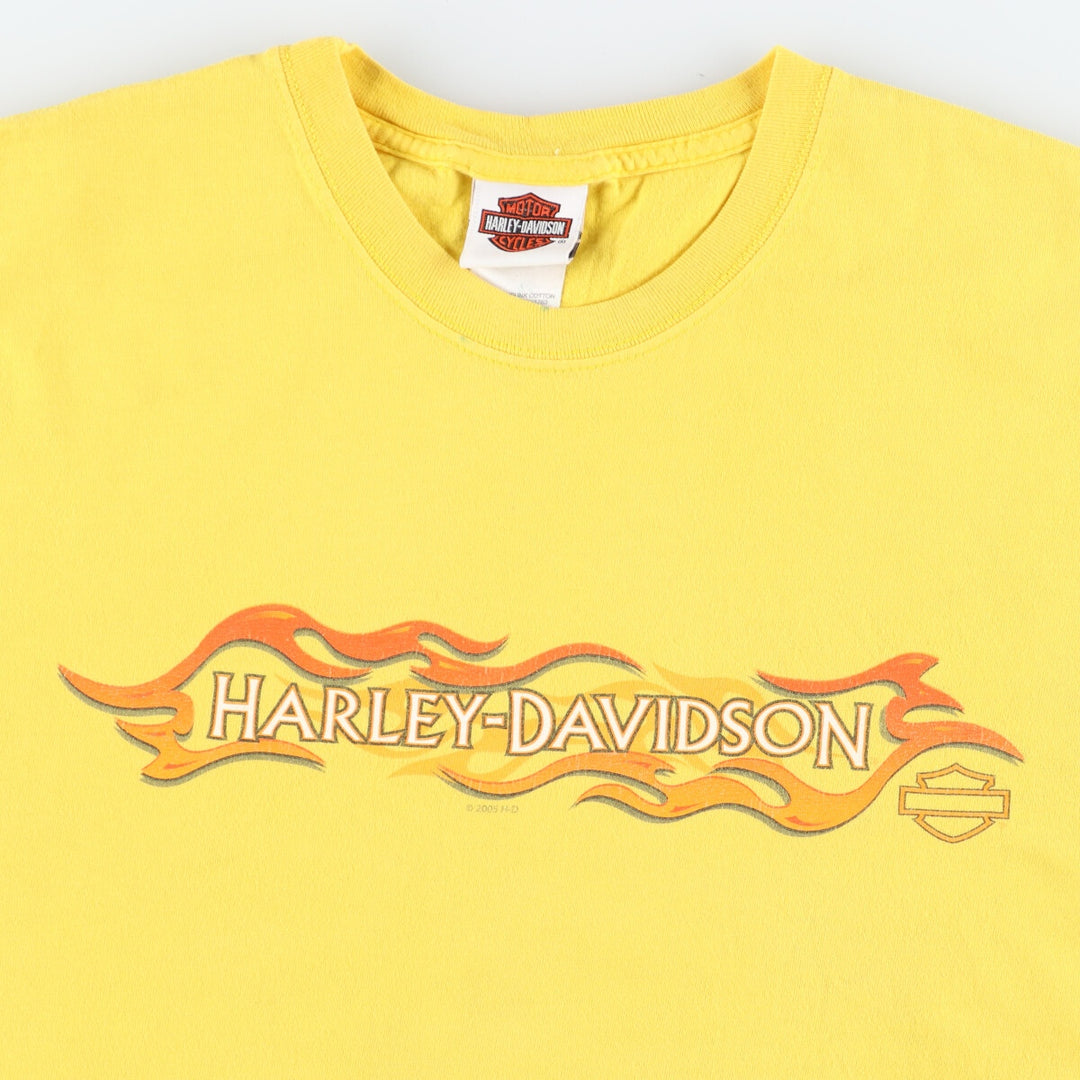 00'S Harley-Davidson Motorcycle Bike T-shirt Made in USA Men's L /eaa445225