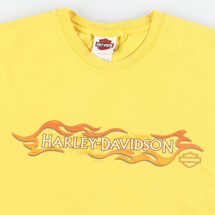 00'S Harley-Davidson Motorcycle Bike T-shirt Made in USA Men's L /eaa445225