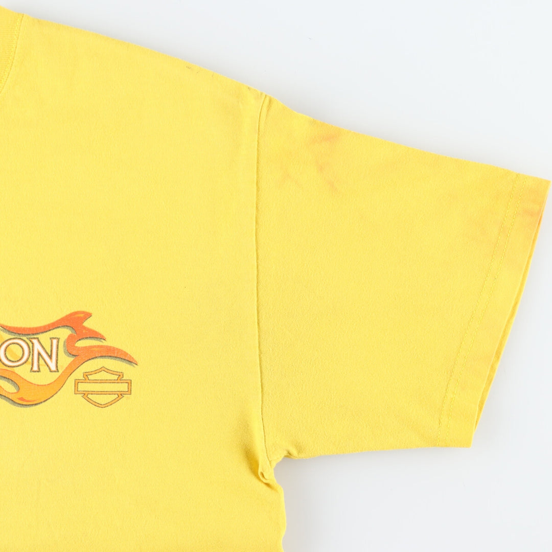 00'S Harley-Davidson Motorcycle Bike T-shirt Made in USA Men's L /eaa445225