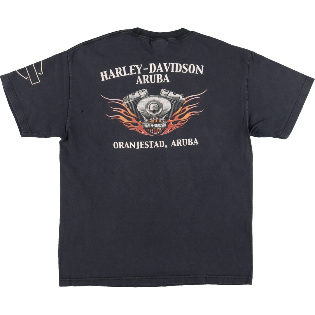 00'S Harley-Davidson Motorcycle Bike T-shirt Men's L /eaa445227