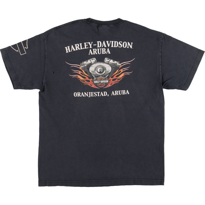 00'S Harley-Davidson Motorcycle Bike T-shirt Men's L /eaa445227