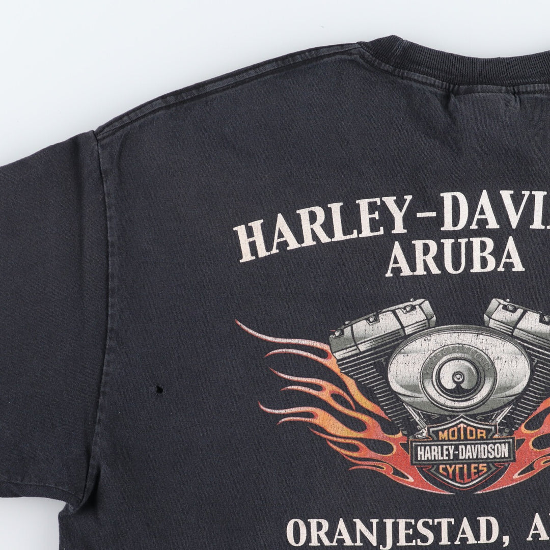 00'S Harley-Davidson Motorcycle Bike T-shirt Men's L /eaa445227