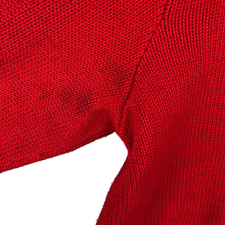 Ralph Lauren POLO by Ralph Lauren Cotton Knit Sweater Men's L size cotton red type Vintage Second Hand