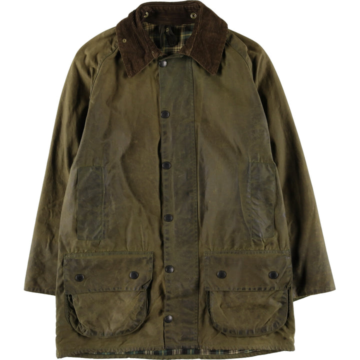 90'S Barbour BEAUFORT 3 Warrant Oiled Hunting Jacket Made in England C38 Men's M /eaa445251