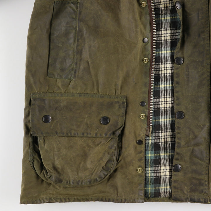 90'S Barbour BEAUFORT 3 Warrant Oiled Hunting Jacket Made in England C38 Men's M /eaa445251