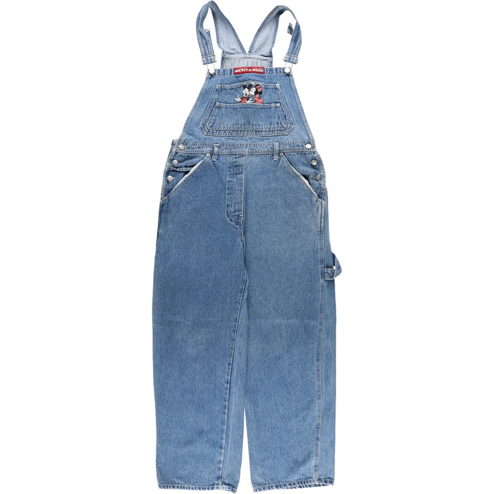 MICKEY UNLIMITED MICKEY MOUSE MINNIE MOUSE Mickey Mouse Minnie Mouse denim overalls ladies L (w32) /eaa445272