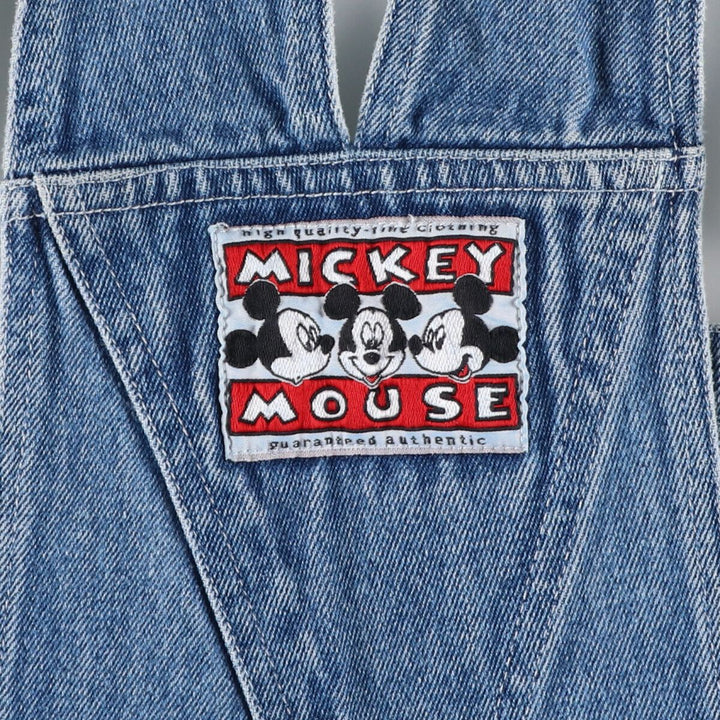 MICKEY UNLIMITED MICKEY MOUSE MINNIE MOUSE Mickey Mouse Minnie Mouse denim overalls ladies L (w32) /eaa445272