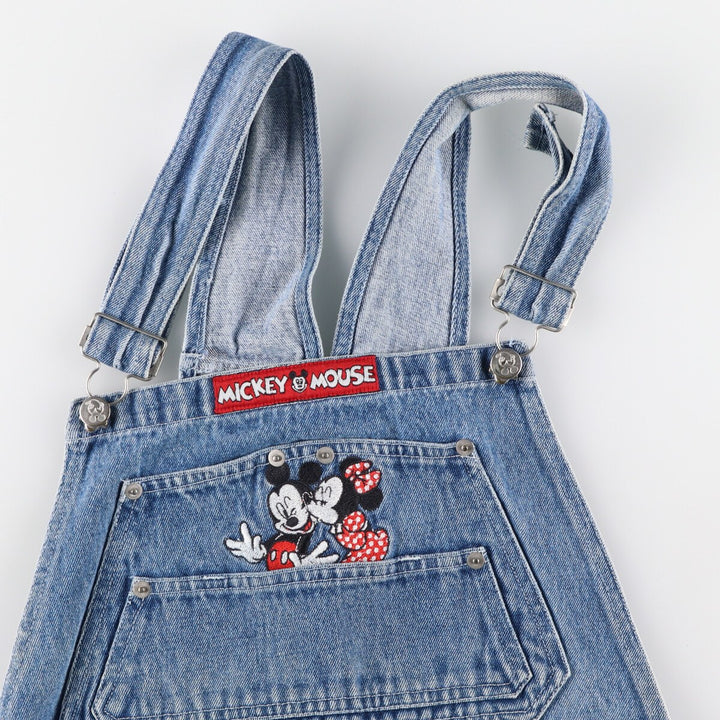 MICKEY UNLIMITED MICKEY MOUSE MINNIE MOUSE Mickey Mouse Minnie Mouse denim overalls ladies L (w32) /eaa445272