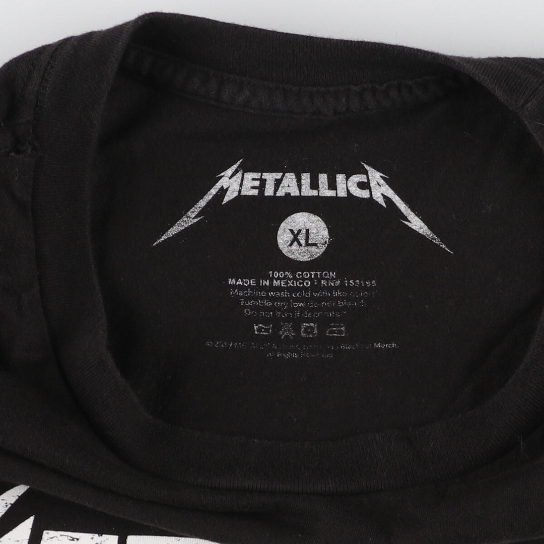 METALLICA Metallica Band T-shirt Band T Men's XL /eaa445323