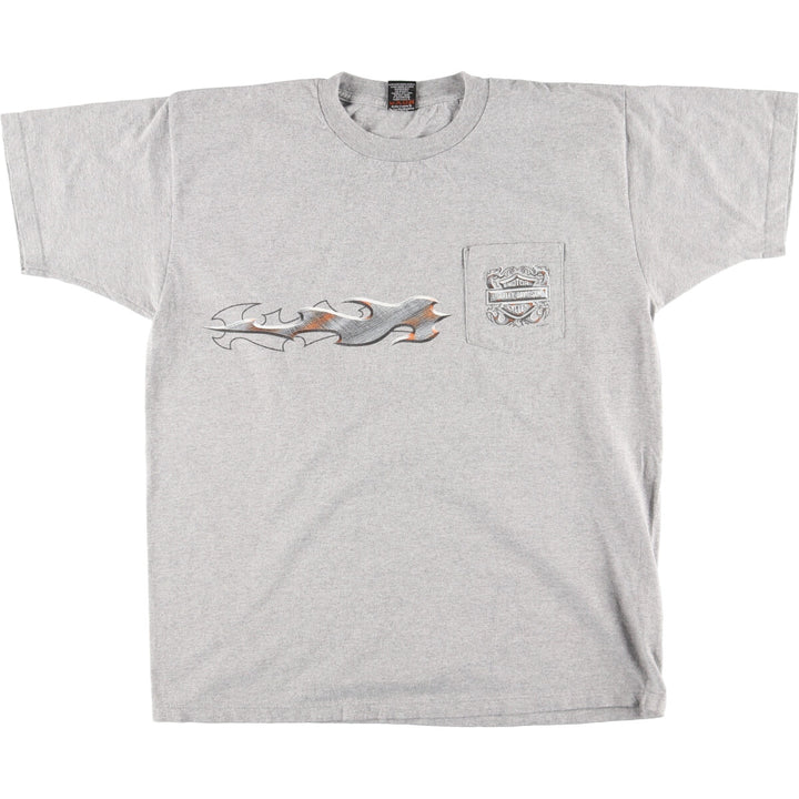 00'S Harley-Davidson Motorcycle Bike T-shirt Made in USA Men's XL /eaa445356