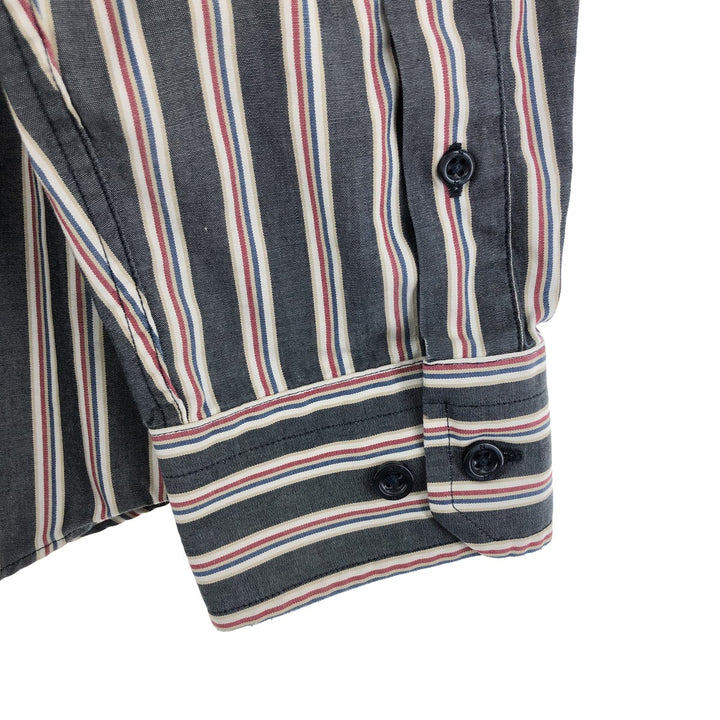 NAUTICA Long Sleeve Button Down Striped Shirt Men's L /eaa445362