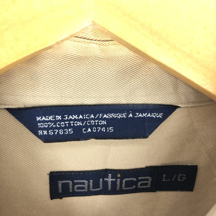 90'S NAUTICA Long Sleeve Button Down Shirt Men's L Vintage /eaa445439