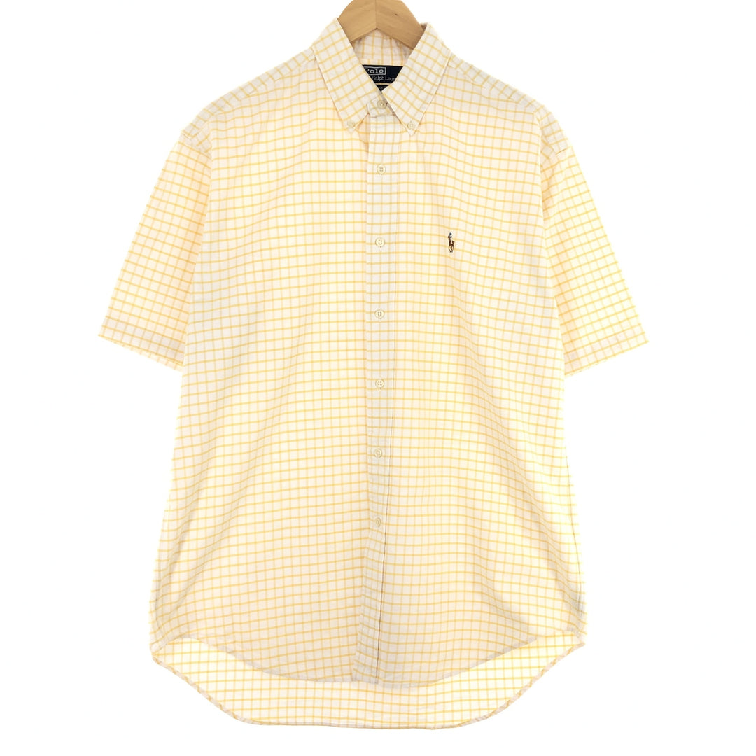 Ralph Lauren POLO by Ralph Lauren BLAKE short sleeve button down check shirt men's M /eaa445468