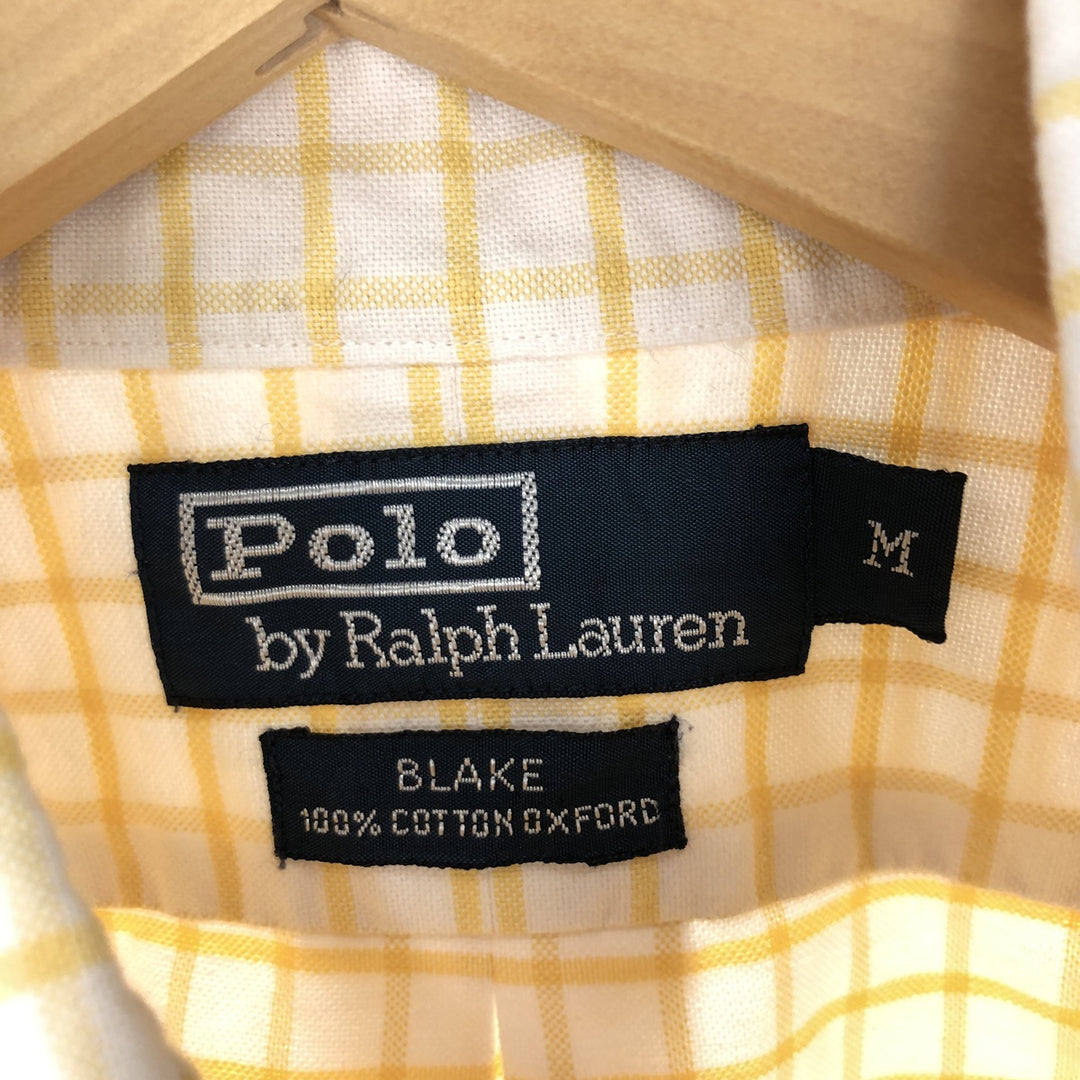 Ralph Lauren POLO by Ralph Lauren BLAKE short sleeve button down check shirt men's M /eaa445468