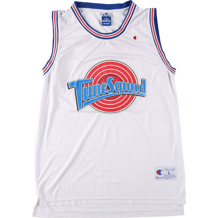 90'S Champion Looney Tunes TUNESQUAD Mesh Tank Top Game Shirt Men's L Vintage /eaa445651