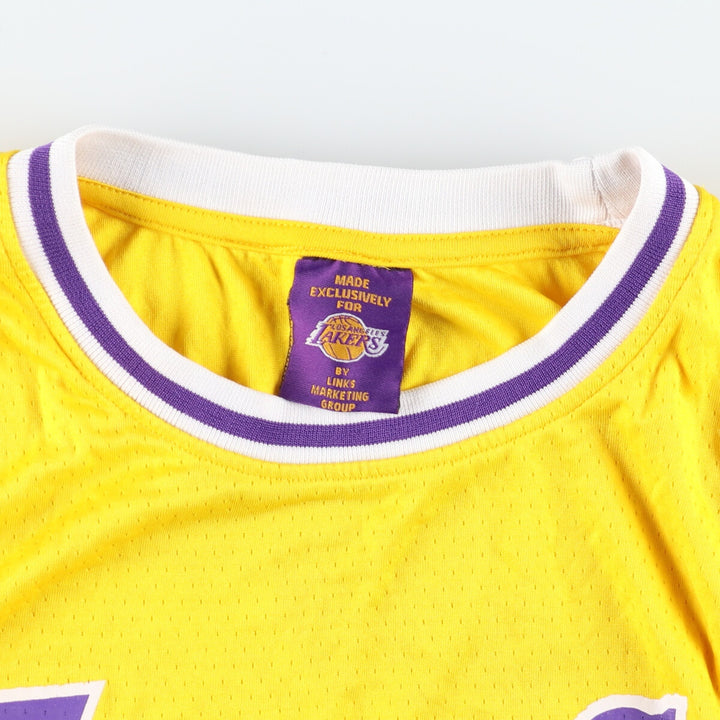 NBA LOS ANGELES LAKERS Los Angeles Lakers Mesh Game Shirt Replica Uniform Men's XL /eaa445666