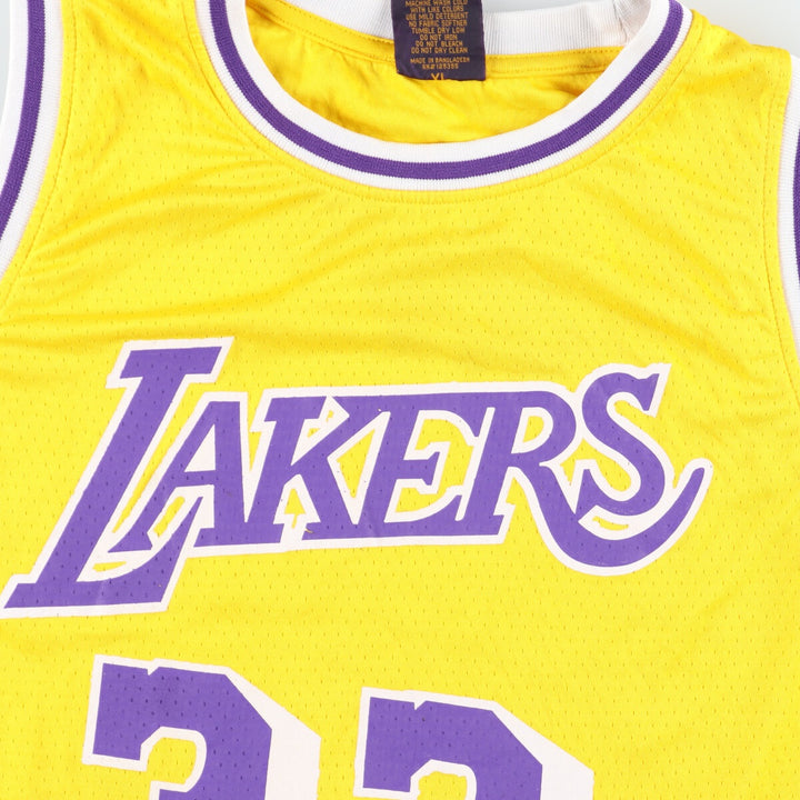 NBA LOS ANGELES LAKERS Los Angeles Lakers Mesh Game Shirt Replica Uniform Men's XL /eaa445666