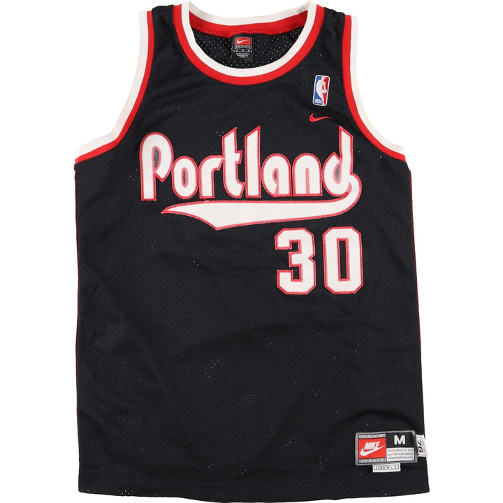 00'S Nike NBA Portland Trail Blazers Mesh Game Shirt Replica Uniform Men's M /eaa445696