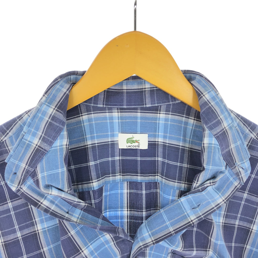 Lacoste Tartan Check Long Sleeve Button-Down Check Shirt Men's L /eaa445726