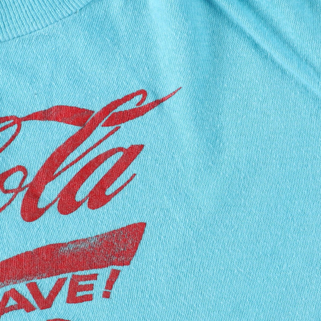 80'S CORE ONE COCA-COLA Advertising T-shirt Women's L Vintage /eaa445759