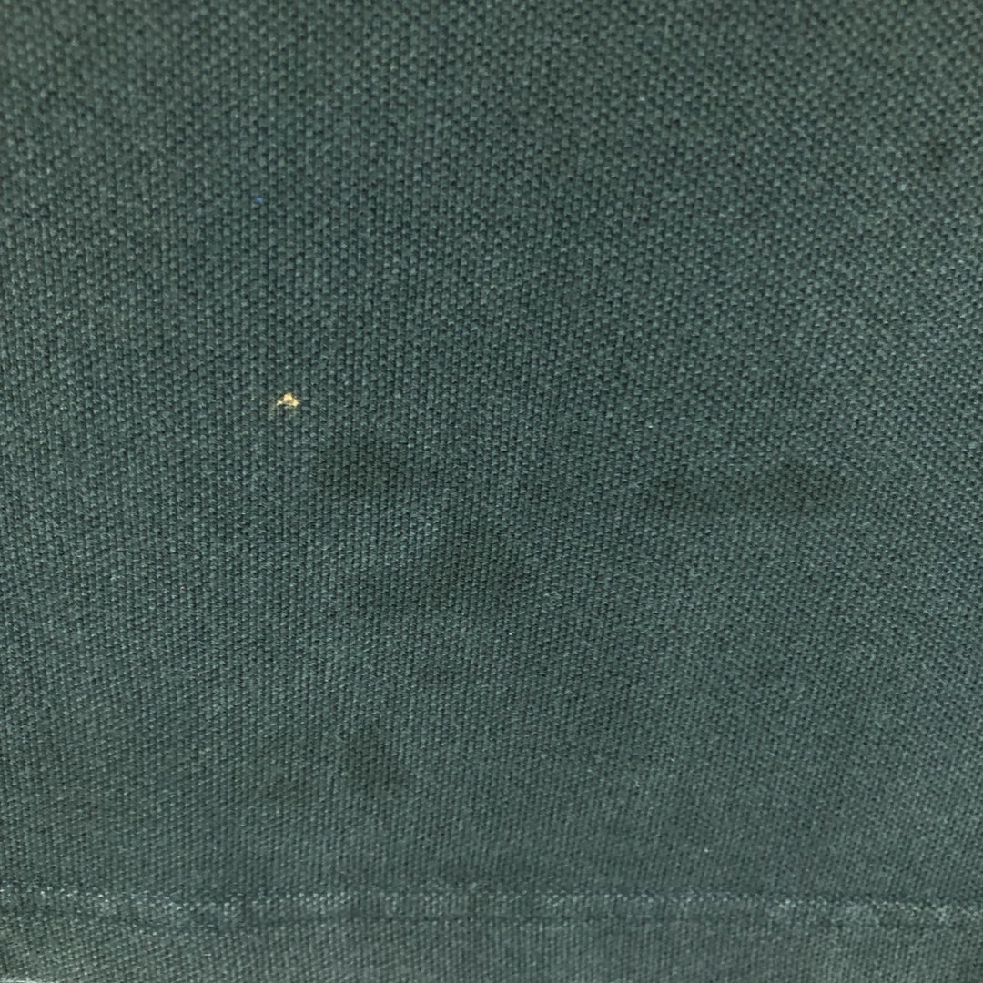 90'S Tommy Hilfiger short sleeve polo shirt, men's size, vintage cotton Green type dark green Vintage Second Hand