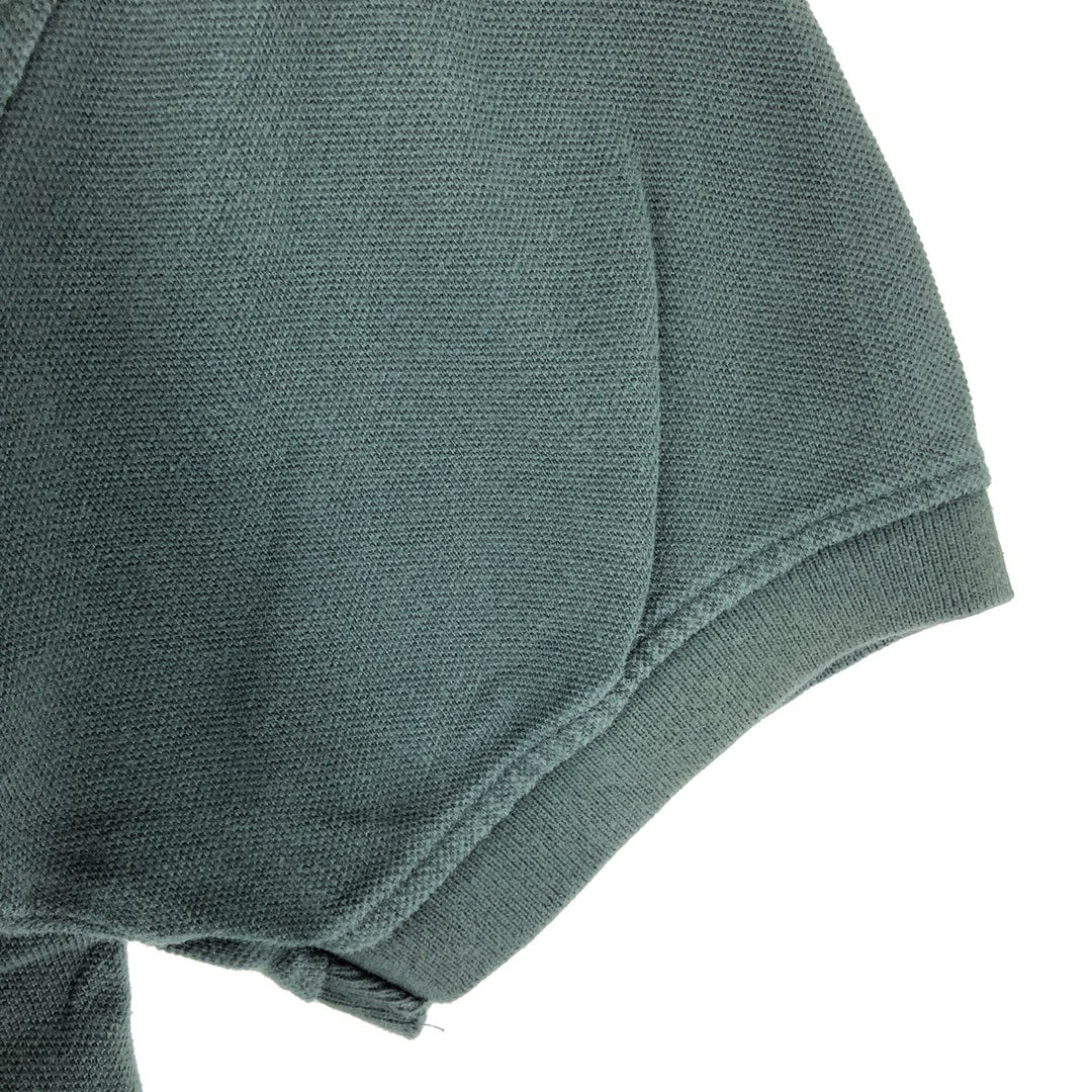 90'S Tommy Hilfiger short sleeve polo shirt, men's size, vintage cotton Green type dark green Vintage Second Hand