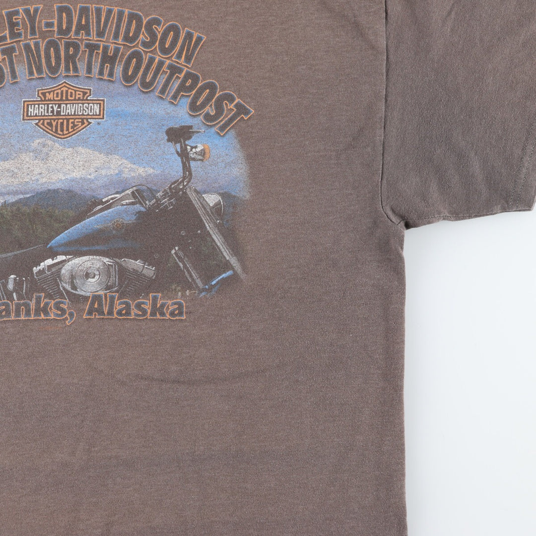 00'S Harley-Davidson HANES Motorcycle Bike T-shirt Made in USA Men's XL /eaa445956