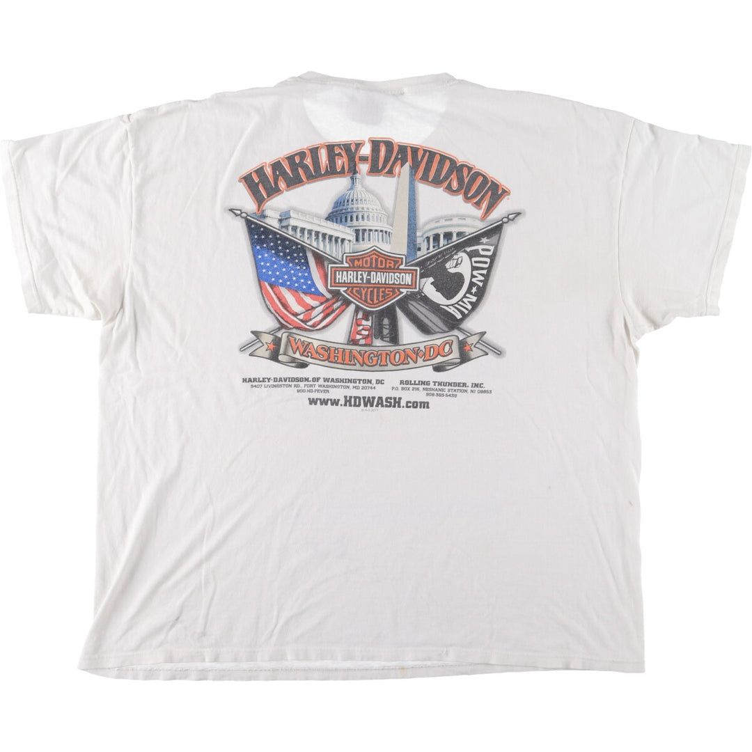 Big Size Harley-Davidson Motorcycle Bike T-Shirt Made in USA Men's XXXL /eaa445988