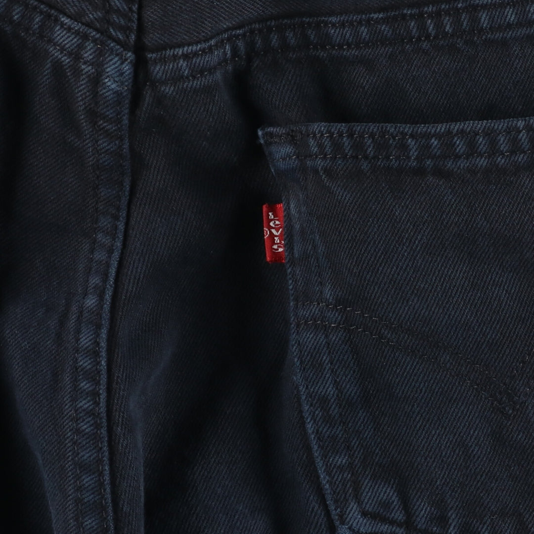 90'S Levi's 501 Euro model piece dyed black denim straight denim pants made in France men's w34 /eaa446010