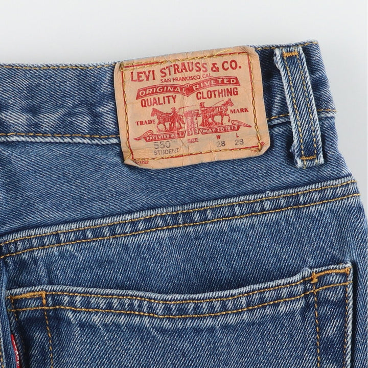 Levi's 550 RELAXED FIT STUDENT Tapered Denim Pants Women's L (w28) /eaa446043