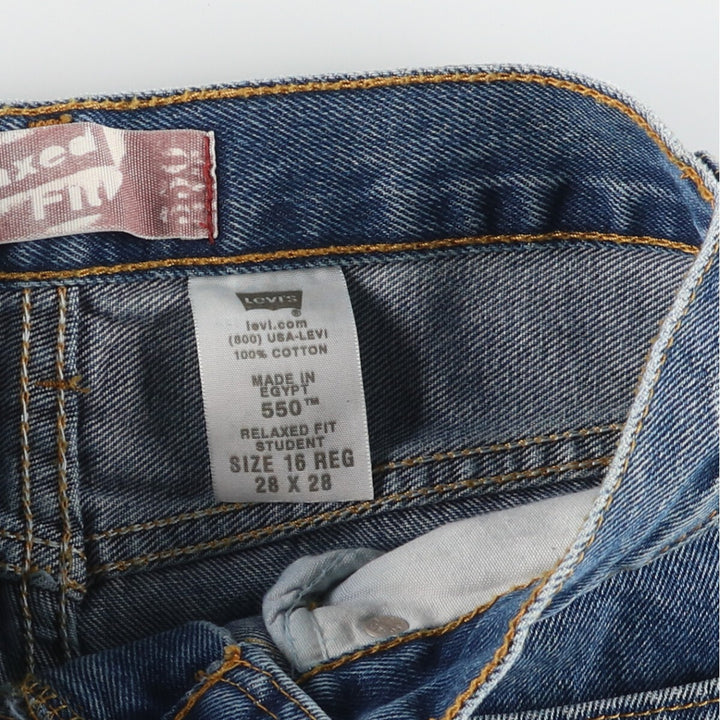 Levi's 550 RELAXED FIT STUDENT Tapered Denim Pants Women's L (w28) /eaa446043