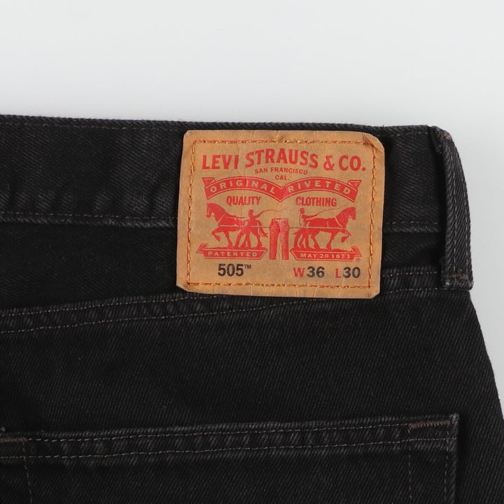 Levi's 505 Black Denim Tapered Denim Pants Men's W37 / eaa446113