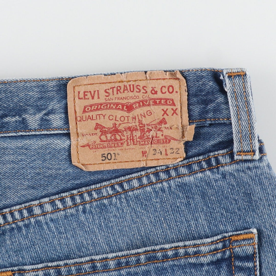 Levi's Levi's 501 STRAIGHT LEG BUTTON-FLY Euro model straight denim pants men's w36 / eaa446158