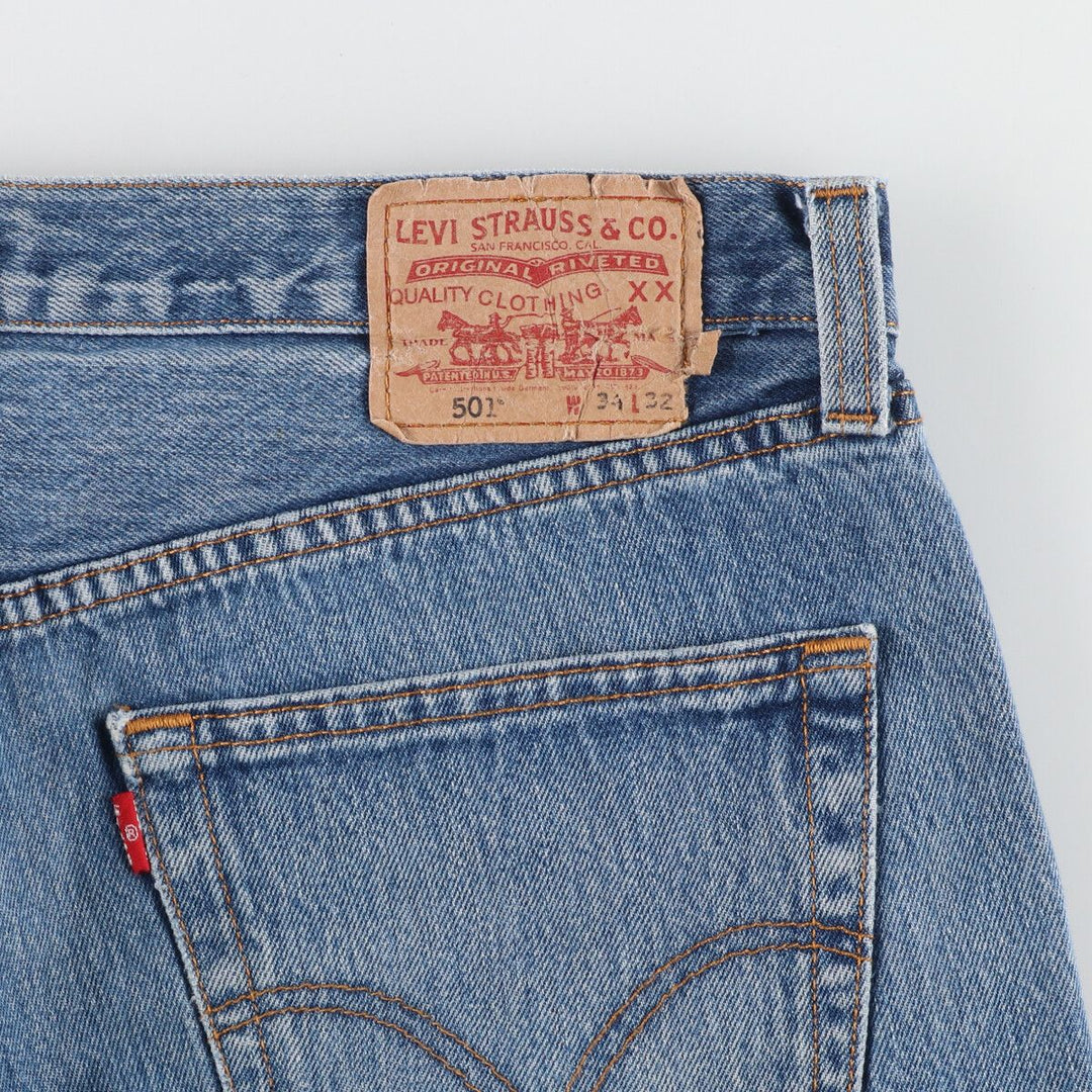 Levi's Levi's 501 STRAIGHT LEG BUTTON-FLY Euro model straight denim pants men's w36 / eaa446158