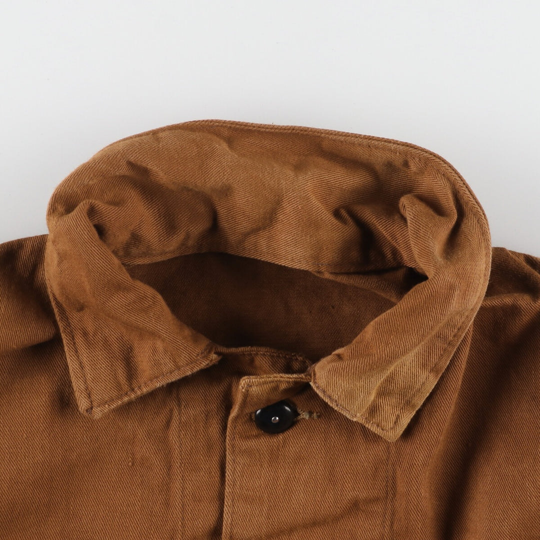 ~60'S UNKNOWN Cotton Drill Euro Work Jacket Men's L Vintage /eaa446227