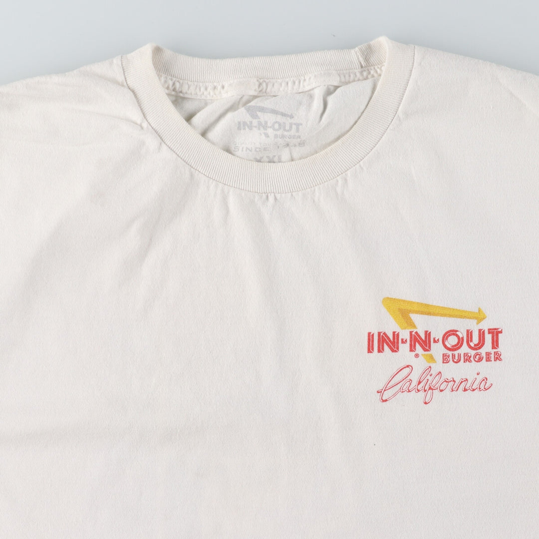 IN-N-OUT BURGER Back Print Advertising T-Shirt Men's XXL /eaa446351