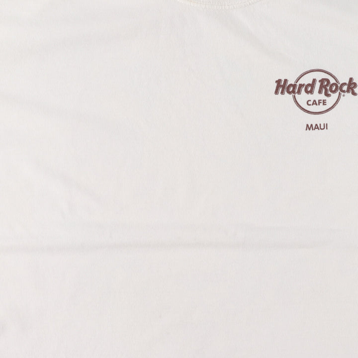 HARD ROCK CAFE MAUI Back Print Advertising T-Shirt Men's L /eaa446356