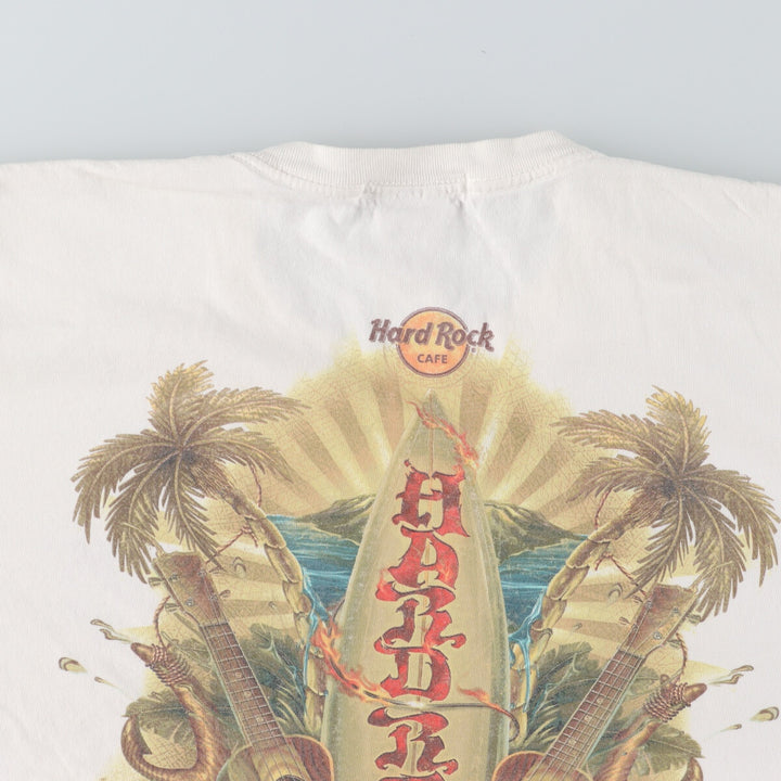 HARD ROCK CAFE MAUI Back Print Advertising T-Shirt Men's L /eaa446356